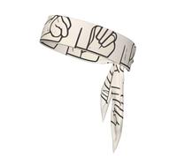 YYHWHJDE Foulard sportivo, assorbe il sudore e traspirante, fascia per la testa con movimento, fazzoletto su entrambi i lati