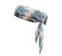 YYHWHJDE Foulard sportivo con motivo a onde oceaniche, assorbe il sudore e traspirante, fascia per capelli con movimento, fazzoletto su entrambi i lati