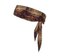 YYHWHJDE Foulard sportivo con motivo cervo nella foresta, assorbe il sudore e traspirante, fascia per capelli con movimento, fazzoletto su entrambi i lati