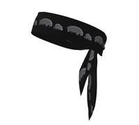 YYHWHJDE Foulard sportivo con motivo ippopotamo carino per gattonare, assorbe il sudore e traspirante, fascia per capelli con movimento, fazzoletto su entrambi i lati