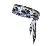 YYHWHJDE Foulard sportivo con motivo motoslitta avanzato, assorbe il sudore e traspirante, fascia per capelli con movimento, fazzoletto su entrambi i lati