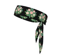 YYHWHJDE Foulard sportivo con sei piccoli fiori rosa, fascia casual, elastica, assorbe il sudore, regolabile, antiscivolo