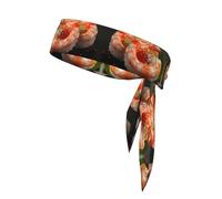 YYHWHJDE Foulard sportivo con stampa di gamberetti giapponesi, per donne e uomini, regolabile per tutte le circonferenze della testa