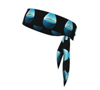 YYHWHJDE Foulard sportivo double-face con stampa dell'oceano in un uovo, per donne e uomini, regolabile per tutte le circonferenze della testa