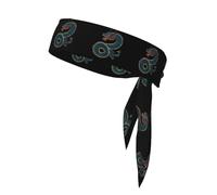 YYHWHJDE Foulard sportivo double-face con stampa di draghi, blu navy, per donne e uomini, regolabile per tutte le circonferenze della testa