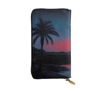 YYHWHJDE Full Moon in Night Prints Portafoglio lungo in pelle progettato per ragazze e donne alla moda elegante e personalizzato 19 x 10,5 cm, nero, taglia unica, Nero , Taglia unica