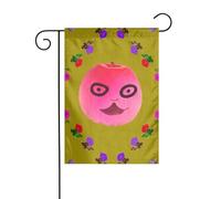 YYHWHJDE Funny Face Peach Prints - Asta per bandiera da giardino, decorazione per cortile esterno, 30,5 x 45,7 cm