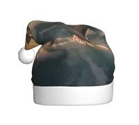 YYHWHJDE Gabbiano che vola sopra il mare Stampe Cappello di Natale per adulti qualità accessorio festivo realizzato morbido, leggero