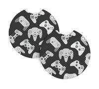 YYHWHJDE Game Controller Prints, sottobicchieri per auto, confezione da 2, il regalo ideale per l'inaugurazione della casa per i proprietari di auto, in neoprene di alta qualità, stile e protezione