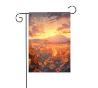 YYHWHJDE Girasoli gialli al tramonto Modello Giardino pennone esterno cortile decorazione moda 30,5 x 45,7 cm