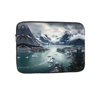 YYHWHJDE Glacier Fjord, Alaska Picture Custodia portatile antiurto per laptop da 17 pollici, per uomini e donne, viaggi d'affari, scuola e ufficio uso quotidiano