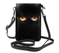 YYHWHJDE Gli occhi della piuma della fiamma stampano la piccola borsa di cuoio del telefono di vibrazione di vibrazione delle donne, impermeabile e durevole