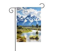 YYHWHJDE Grand Teton National Park Pattern Bandiera da giardino decorazione per cortile 30,5 x 45,7 cm spesso resistente