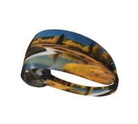 YYHWHJDE Grand Teton National Park Picture Sport Fascia per le donne a prova di sudore fascia elastica estiva