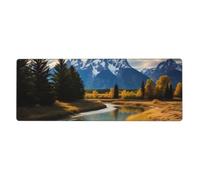 YYHWHJDE Grand Teton National Park - Tappetino per mouse extra large, per computer, ufficio, tastiera da gioco antiscivolo, versione ispessita, 30,5 x 80 cm