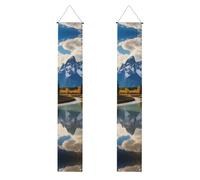 YYHWHJDE grand teton - Striscione per portico di laurea con stampe del parco nazionale, robusto, durevole, lavabile e riutilizzabile, decorazione per feste, cerimonie, porte d'ingresso