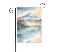 YYHWHJDE grazioso Monte Fuji Pattern Garden pennone esterno cortile decorazione moda 30,5 x 45,7 cm