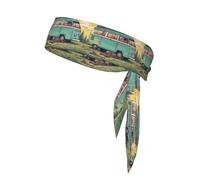 YYHWHJDE Happy Campers - Foulard sportivo double-face ad asciugatura rapida, traspirante, per donne, ragazze e uomini