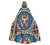 YYHWHJDE Holy Spirit Christia - Mantello con cappuccio per Halloween, per giochi di ruolo, costumi e feste a tema