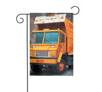 YYHWHJDE I Love Garbage Trucks Pattern Asta da giardino per esterni decorazione cortile su entrambi i lati 30,5 x 45,7 cm