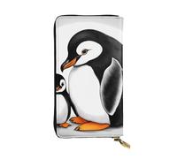 YYHWHJDE I Love Penguins - Pochette lunga in pelle di qualità, progettata per ragazze e donne alla moda, elegante, 19 x 10,5 cm, Nero , Taglia unica