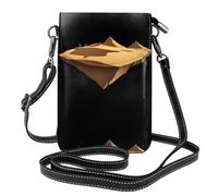 YYHWHJDE Il deserto infinito stampa la piccola borsa di cuoio del telefono di vibrazione di vibrazione delle donne, impermeabile e durevole