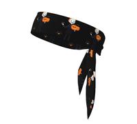 YYHWHJDE Il fantasma del gatto nero dietro il ragazzino stampa Sport Foulard double face asciugatura rapida, traspirante per donne, ragazze e uomini
