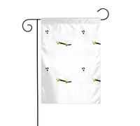 YYHWHJDE Il fantasma dello skateboard Modello Giardino pennone esterno cortile decorazione su entrambi i lati 30,5 x 45,7 cm