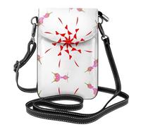 YYHWHJDE Il fiore che germoglia e che gira Picture - Telefono cellulare da donna con prepuzio in pelle, a tracolla, piccola tracolla regolabile