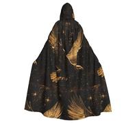 YYHWHJDE Il mantello con cappuccio per adulti con stampa dell'aquila nel sogno è un poncho con cappuccio super grande, comodo e resistente per Halloween