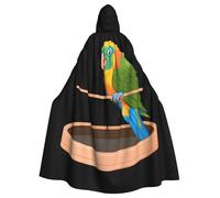 YYHWHJDE Il mantello con cappuccio per adulti con stampa pappagallo in gabbia è un poncho con cappuccio super grande, comodo e resistente per Halloween