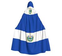 YYHWHJDE Il mantello con cappuccio per adulti con stampe El Salvador è un poncho con cappuccio super grande, comodo e resistente per Halloween