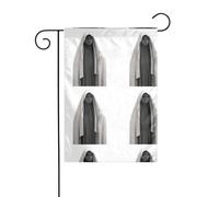 YYHWHJDE Il mistero sotto il velo Pattern Asta da giardino decorazione cortile esterno double face 30,5 x 45,7 cm