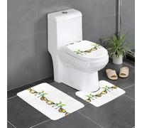 YYHWHJDE Il paesaggio negli occhiali da sole modello antiscivolo tappetino tre pezzi set bagno tappeto antiscivolo durevole