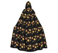YYHWHJDE Il più bel mantello con cappuccio per adulti con stampa di stelle marine per feste e costumi di Halloween