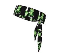 YYHWHJDE Il principe ranocchio che ha detto che ti amava Stampa Foulard sportivo double-face ad asciugatura rapida, traspirante per donne, ragazze e uomini