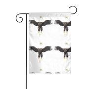 YYHWHJDE Il terrificante aquila impeachment Modello Giardino pennone esterno cortile decorazione fronte retro 30,5 x 45,7 cm