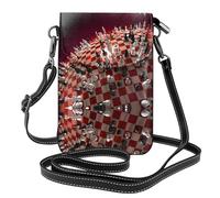 YYHWHJDE International Chess - Custodia a tracolla in pelle per telefono