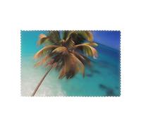 YYHWHJDE Isole dei Caraibi Stampe Tovaglietta resistente, impermeabile, facile da pulire, resistente al calore, antiscivolo set di tovagliette