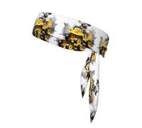 YYHWHJDE Koala Learning To Drive Prints Foulard sportivo, assorbe il sudore e traspirante, fascia per capelli con movimento, fazzoletto su entrambi i lati