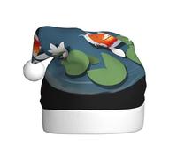 YYHWHJDE Koi gioca a loto stampa cappello di Natale durevole per adulti per Halloween, Natale, Capodanno