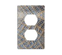 YYHWHJDE La piastra di copertura per presa elettrica a doppia presa con immagine Tiny Threads è resistente agli urti e durevole, 11,4 x 7 cm