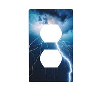 YYHWHJDE La piastra di copertura per presa elettrica a doppia presa è resistente agli urti e durevole, 11,4 x 7 cm