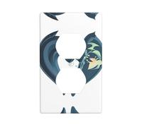 YYHWHJDE La piastra di copertura per presa elettrica a parete con immagine Love of The Waves è resistente agli urti e durevole, 11,4 x 7 cm