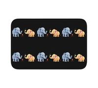 YYHWHJDE La piccola formica e l'elefante modello antiscivolo e ispessito tappetino adatto per bagni, camere da letto, tappetini lavabili 40,6 x 61 cm