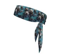 YYHWHJDE La pigrizia dell'acqua nell'oceano Pattern Sports foulard, assorbe il sudore e traspirante, fascia per capelli movimento, fazzoletto su entrambi i lati