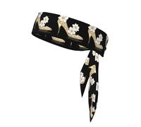 YYHWHJDE La storia dei fiori e dei tacchi alti Stampe Foulard sportivo double-face ad asciugatura rapida, traspirante per donne, ragazze e uomini