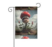 YYHWHJDE La terrificante pianta piranha Immagine Giardino pennone esterno cortile decorazione su entrambi i lati 30,5 x 45,7 cm