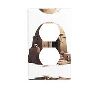 YYHWHJDE La Tomba dell'Orrore Immagine Doppia Presa Pannello a Parete Pannello Elettrico Piastra di Copertura per Presa Elettrica è Infrangibile e Durevole 11,4 x 7 cm