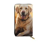 YYHWHJDE Labrador Retriever Dog Picture Quality Leather Long Clutch Portafoglio Progettato per Ragazze e Donne Alla Moda Elegante 19.0 x 10.5 cm, Nero , Taglia unica